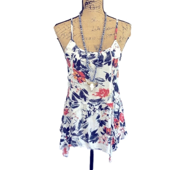 MELROSE and Market Boho Sharkbite Strappy Tunic - Picture 2 of 11